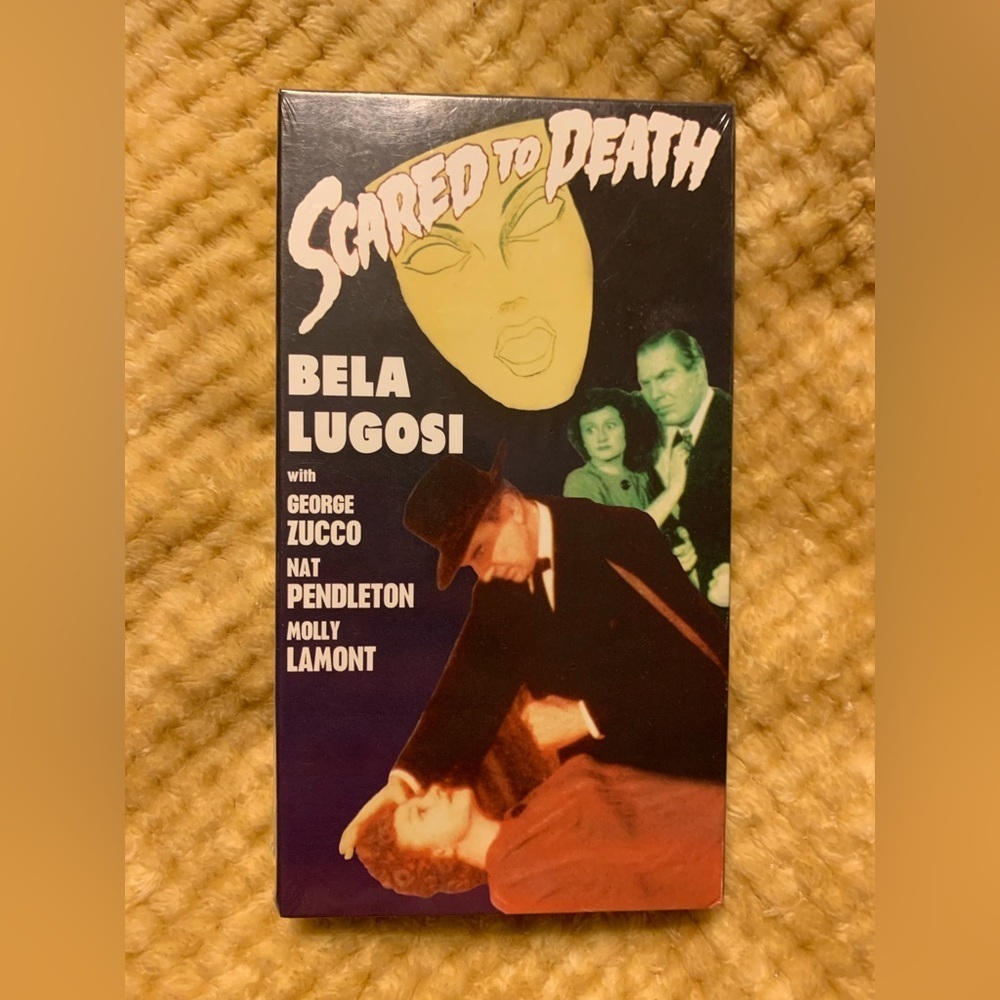 SCARED TO DEATH VHS VIDEO. New & Sealed. Bela Lugosi Cult Classic. Horror.
